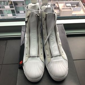 Y-3 Man White High Top Sneakers